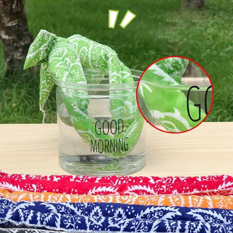 Outdoor Summer Ice Cooling Scarf Neck Wrap Headband Cooling Bandana Scarf Sports Headband Towel Wristband Sun Protection Scarf