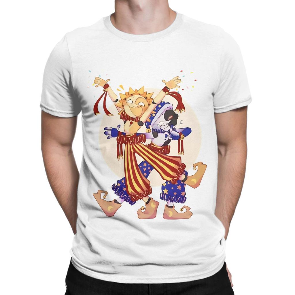 SunDrop and MoonDrop FNAF Security Breach Funny 100 Cotton TShirt FNAF Tees Tops For Unisex