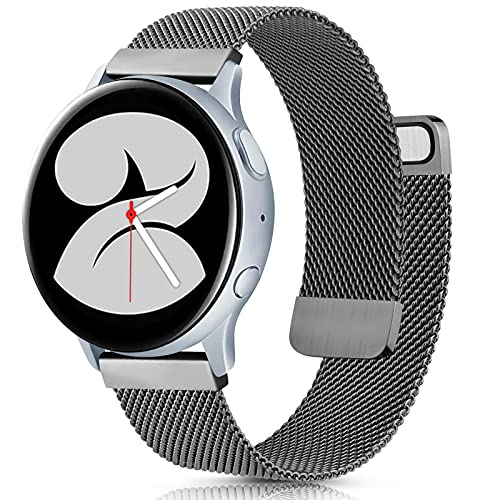 22mm 20mm Milanese Strap for Samsung Watch 3/4/5/Active 2 Stainless Steel Magnetic Wristband for Huawei Watch 3/GT 2/Amazfit GTR