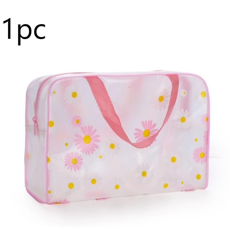 Transparent PVC Storage Bag with A Zipper, Stackable Storage Bag,Portable Toiletry Bag,Makeup Bag,For Travel, Daily Organization