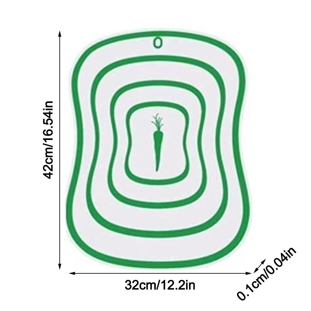 

Non-slip Cutting Board Flexible Classification Chopping Board New Kitchen Gadgets Kitchen Green-L