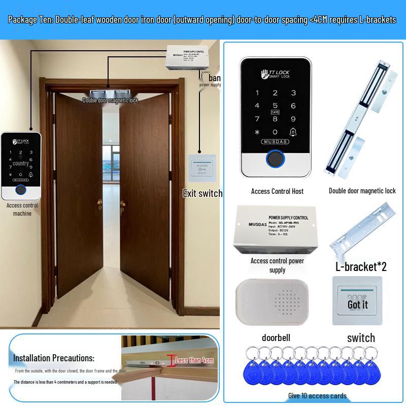 All-in-One Smart Lock: Mobile App, Card Swipe, Bluetooth, Fingerprint Access, Remote Control, Waterproof Access Control