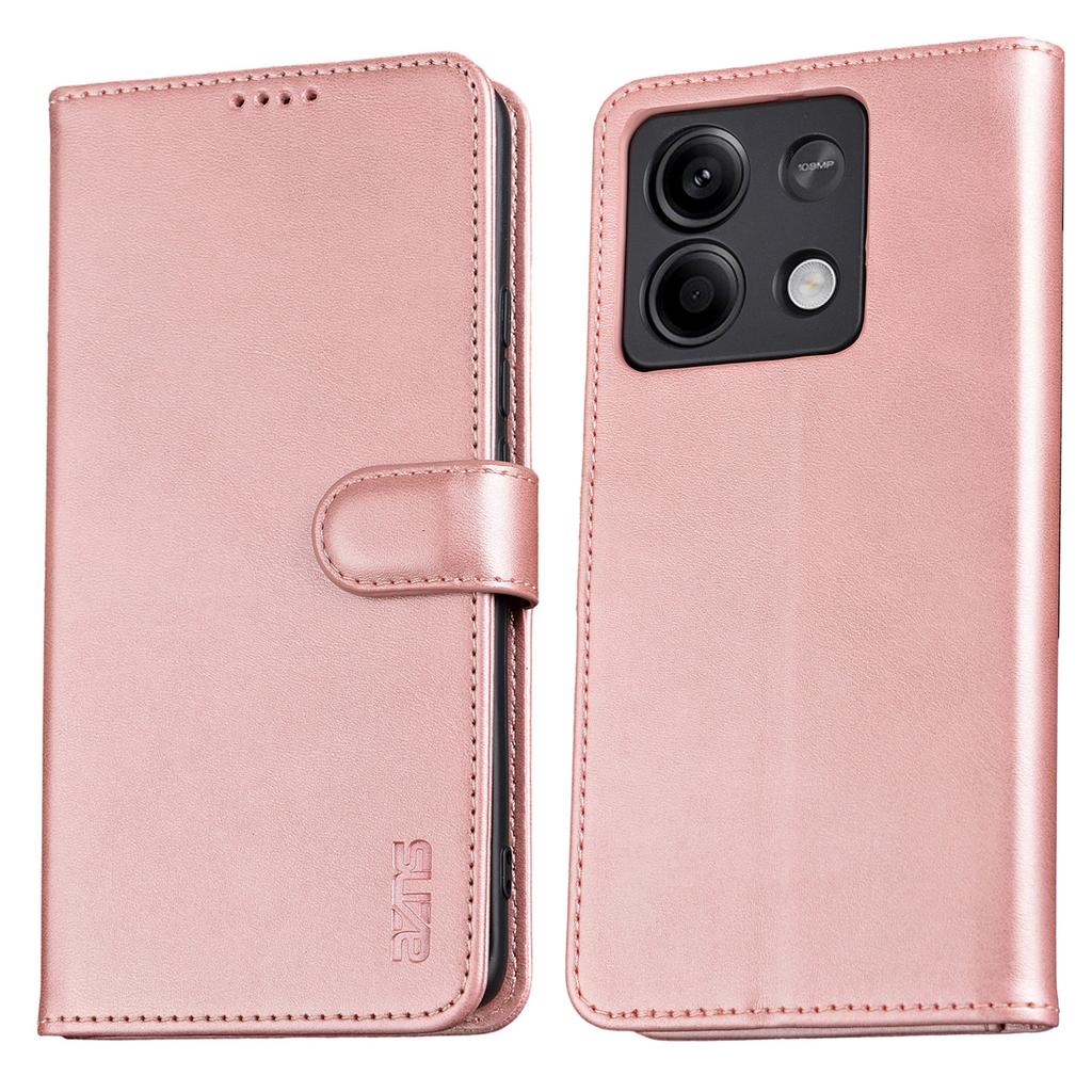AZNS For Xiaomi Redmi Note 13 5G Cell Phone Case Leather+TPU Inner Stand Cover