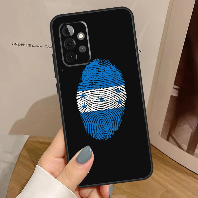 Honduras Flag Case For Samsung Galaxy A55 A35 A15 A14 A34 A54 A53 A33 A23 A13 A12 A32 A52 A51 A71 Cover