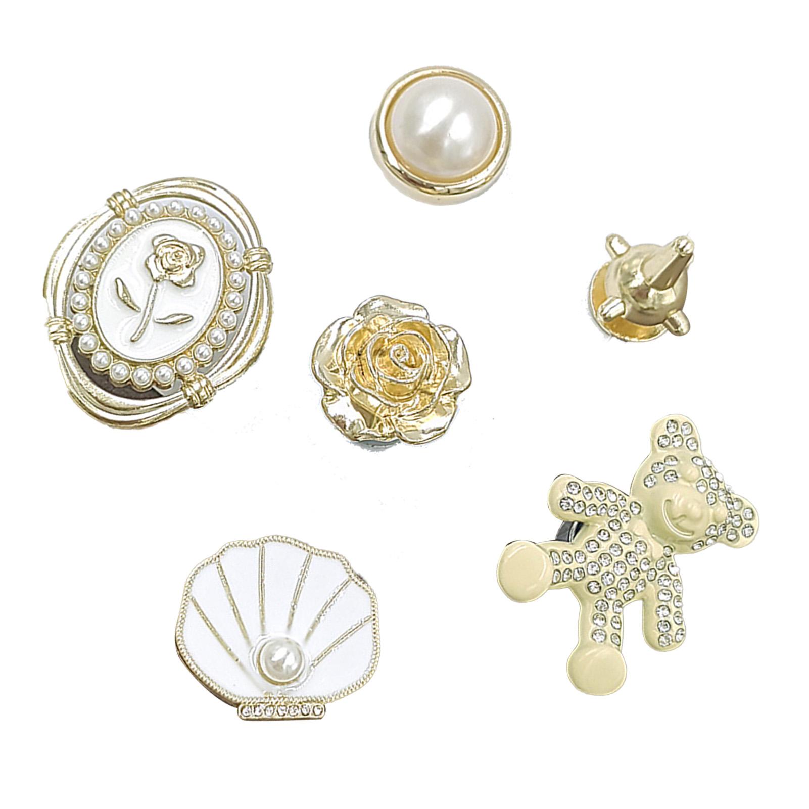 

Bling Shoe Decorations Zinc Alloy Cute and Stylish DIY Women Shoes Accessories for Hole Sandals Slippers Bear Set