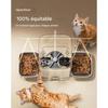 Distributore automatico di crocchette - ONEISALL - PF10 - 5L, 2 ciotole - Acciaio inossidabile 304 - 1–6 pasti/giorno