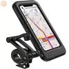 Universal Waterproof Motorcycle Phone Holder: Shockproof, Rotating, Folding Mount for Navigation and Delivery Riders