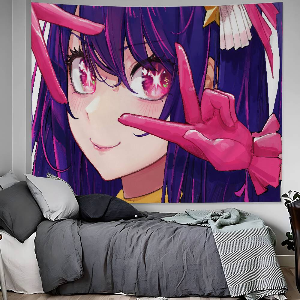 Kawaii Anime Oshi No Ko Hanging Bohemian Tapestry Bohemian Wall Tapestries Mandala Kawaii Room Decor