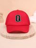1pc children's letter A-Z sunshade baseball cap, spring and summer mesh breathable truck driver cap suitable for outdoor