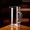 Men's Double-Layer Glass Teacup with Handle -  Large Capacity for Office and Home Use