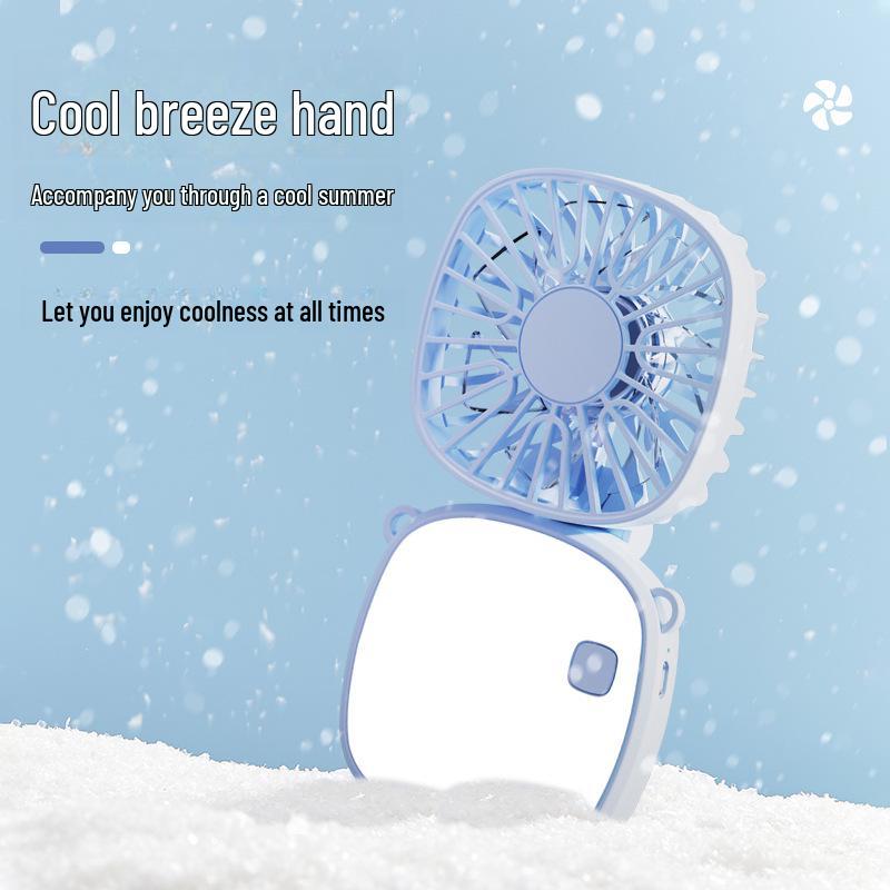 

2025 Міні Портативний USB Вентилятор: Ручний, Безшумний, Складний, На шию, Настільний Електричний Охолоджувач 300mAh Full Capacity Battery with Lanyard