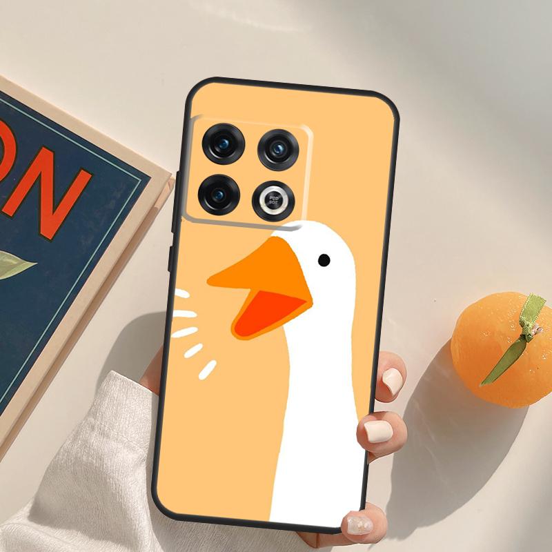 Cartoon Funny Goose Case For OnePlus 13R 12R 10R 13T 10T 11 12 13 15 OnePlus Nord 5 CE 2 3 4 Lite N20 N30 Cover