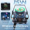 Wireless charging car phone holder, 2026 brand new cool car wireless fast charging holder, electric 90° rotating wireless car charger holder