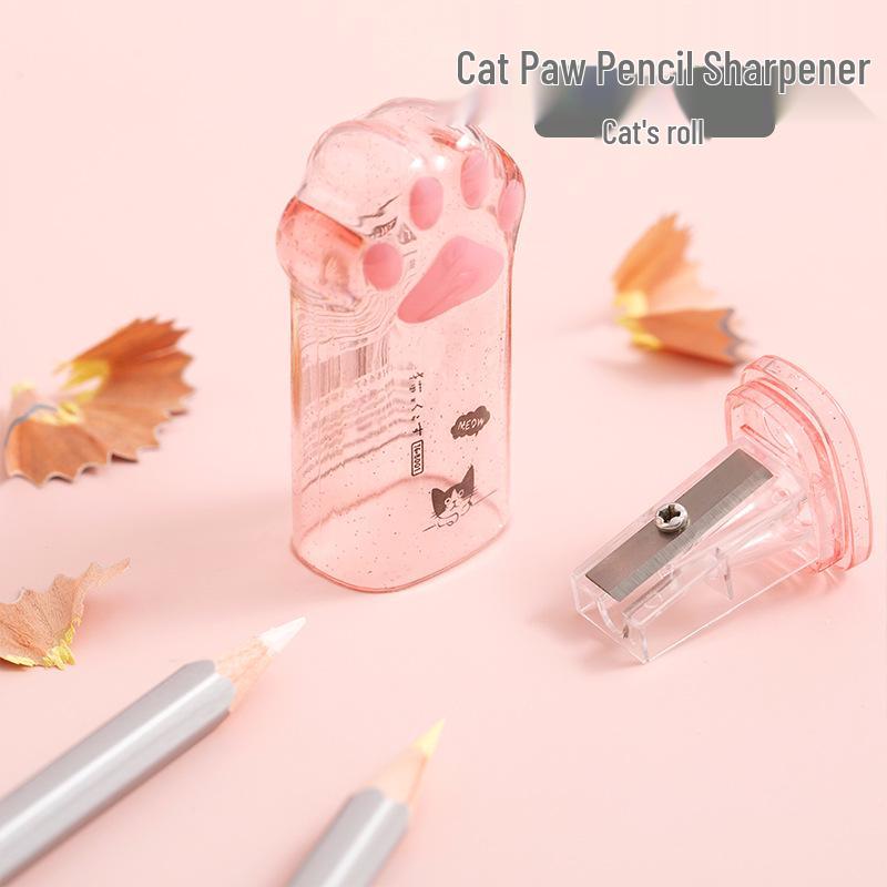 High Sky Kreativer Kätzchen-Bleistiftspitzer: Niedliches Katzenpfoten-Design für Studenten