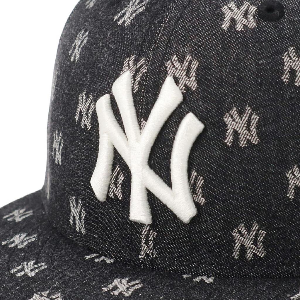 Cap 59FIFTY MLB Monogram Jacquard NY 7 5950 MLB JAQ NEYYAN BLK CHR 14388853 NER36C6673 [New Era] Schwarz/Chrom 1/2