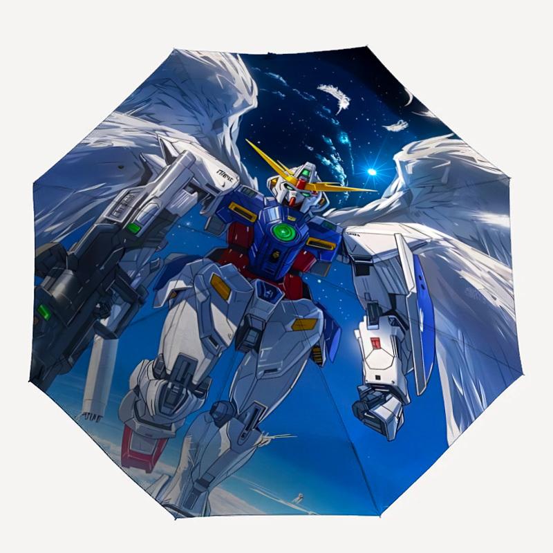 

1pc Gundam Automatic Opening/closing Umbrella, Foldable Sunshade, Perfect Gift for Friends, Durable Handle yy250812104
