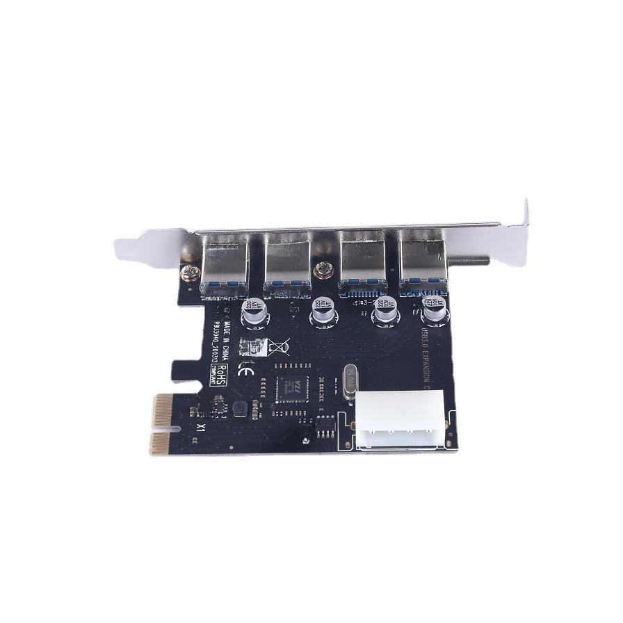 PCI-E To USB 3.0 Adapter Card: 4-Port High-Speed Desktop Expansion