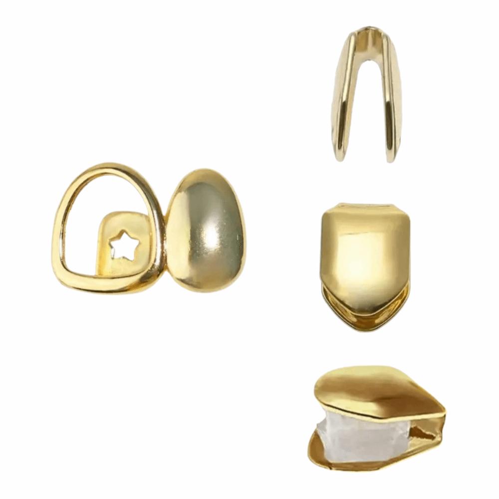 Geometric Hollow Out Teeth Grillz Unique Temporary Teeth Grills Open Face Tooth Caps  Halloween