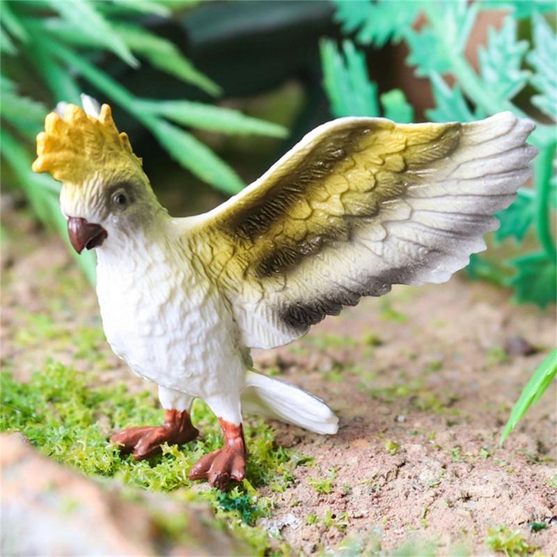 Realistic Bird Static Model Solid Figure Toy Animal Figurine Statue Fowl Figure Set Kids Collectible Toy Cake Toppers