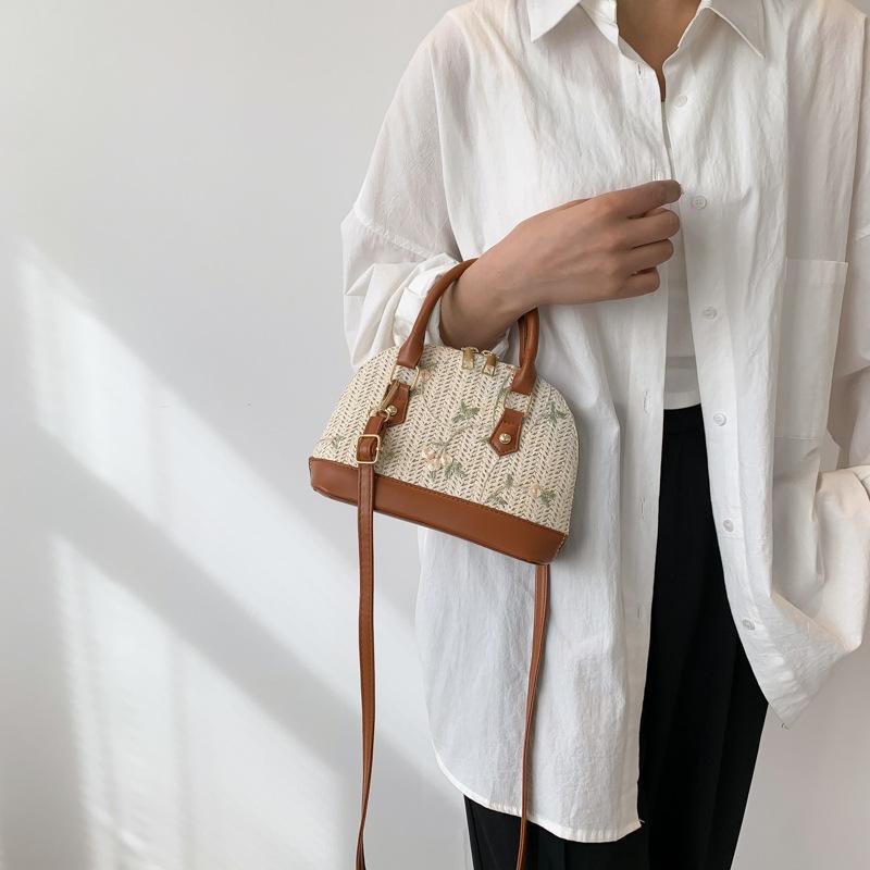 Damenhandtasche neue Mode Handtasche ethnischer Stil Muscheltasche ausländischer Stil Umhängetasche lässig vielseitig Umhängetasche Trend