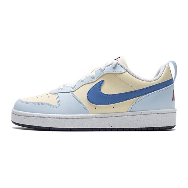 Nike Court Borough Low Recraft GS Coconut Milk Polar White Kids Sneakers Blue Light-Blue Dark-Purple FV8120-141