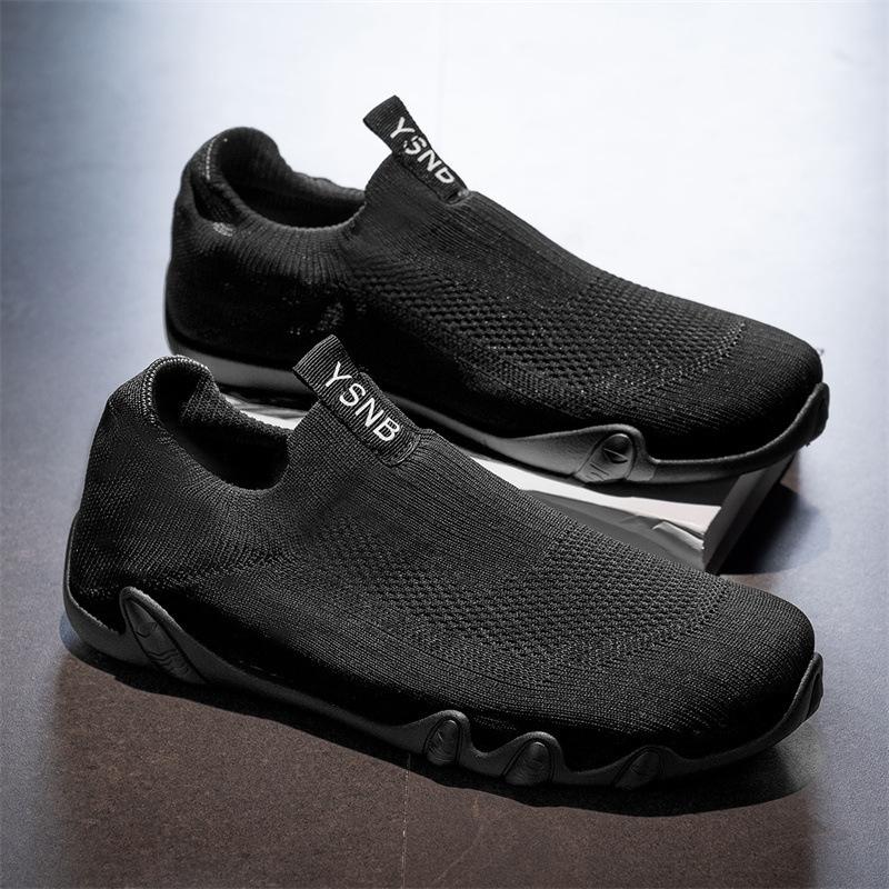 Men's Shoes 2025 Spring and Autumn New Men's Breathable Fly-woven Casual Mesh Shoes Trend One-pedal Student