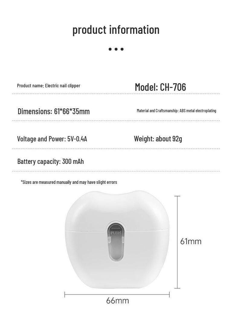 Automatic Multi-Functional Nail Shiner & Clipper for Children