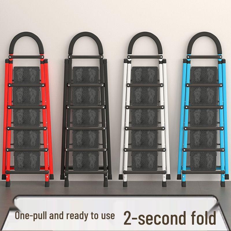 Portable Multi-Functional A-Frame Folding Ladder for Home and Engineering Use