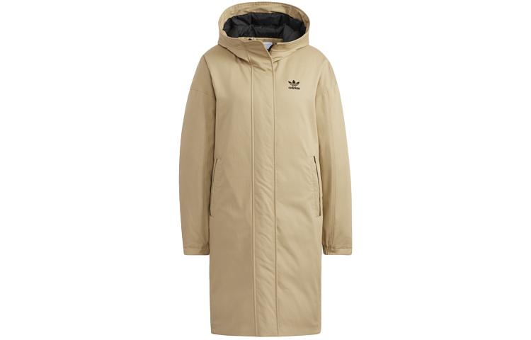 Adidas Originals Down Jackets Women s Khaki Hooded Moderate Other HF1585 34