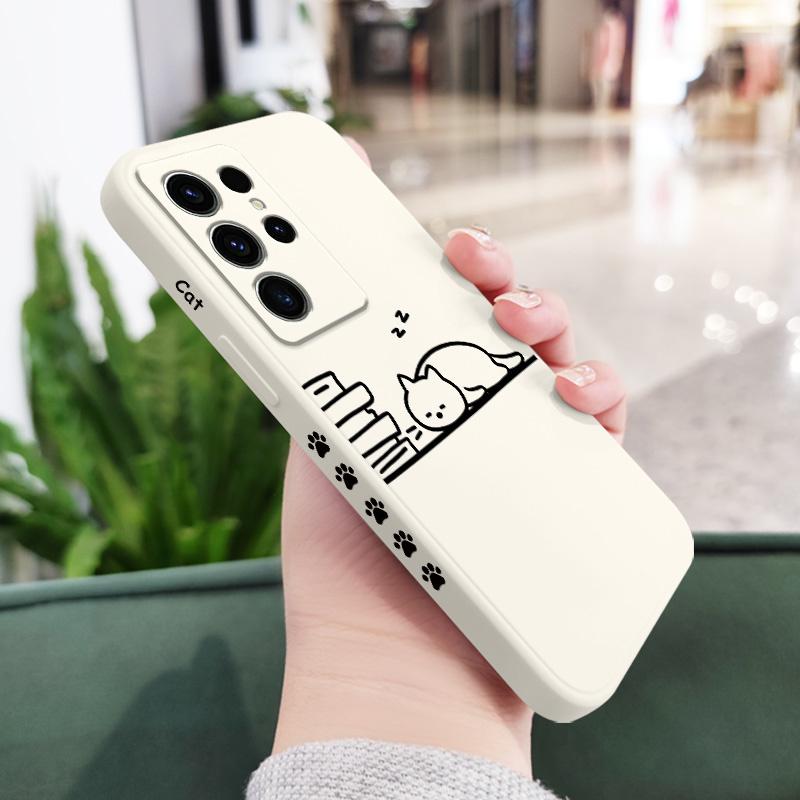 Hardworking Cats Phone Case For Samsung Galaxy S25 FE S24 S23 S22 S21 S20 S10 Ultra Plus Note 20 Ultra 10 9 Plus Cover