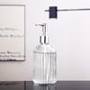 Colored Glass Press-Type Refillable Bottle for Lotion, Hand Soap, Shampoo, or Shower Gel