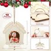 Holiday Picture Frame High-Quality Christmas Tree Hanging Decor Diy Christmas Pendant Personalized Wooden Ornament Craft