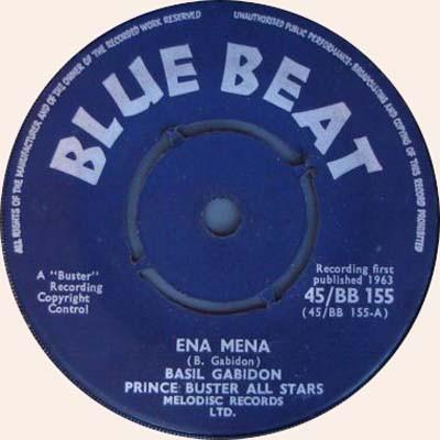 

7inch Record BASIL GABBIDON PRINCE BUSTERS ALL Ena Mena Since You Are Gone 45BB155 Blue Beat 1963 UK Reggae Ska Dub Used