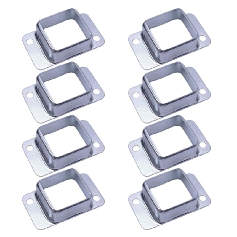 Fence Wall Mount Bracket Replacement Double Flange Square Brackets Deck Fence Wall Mount Rail End Bracket Connector