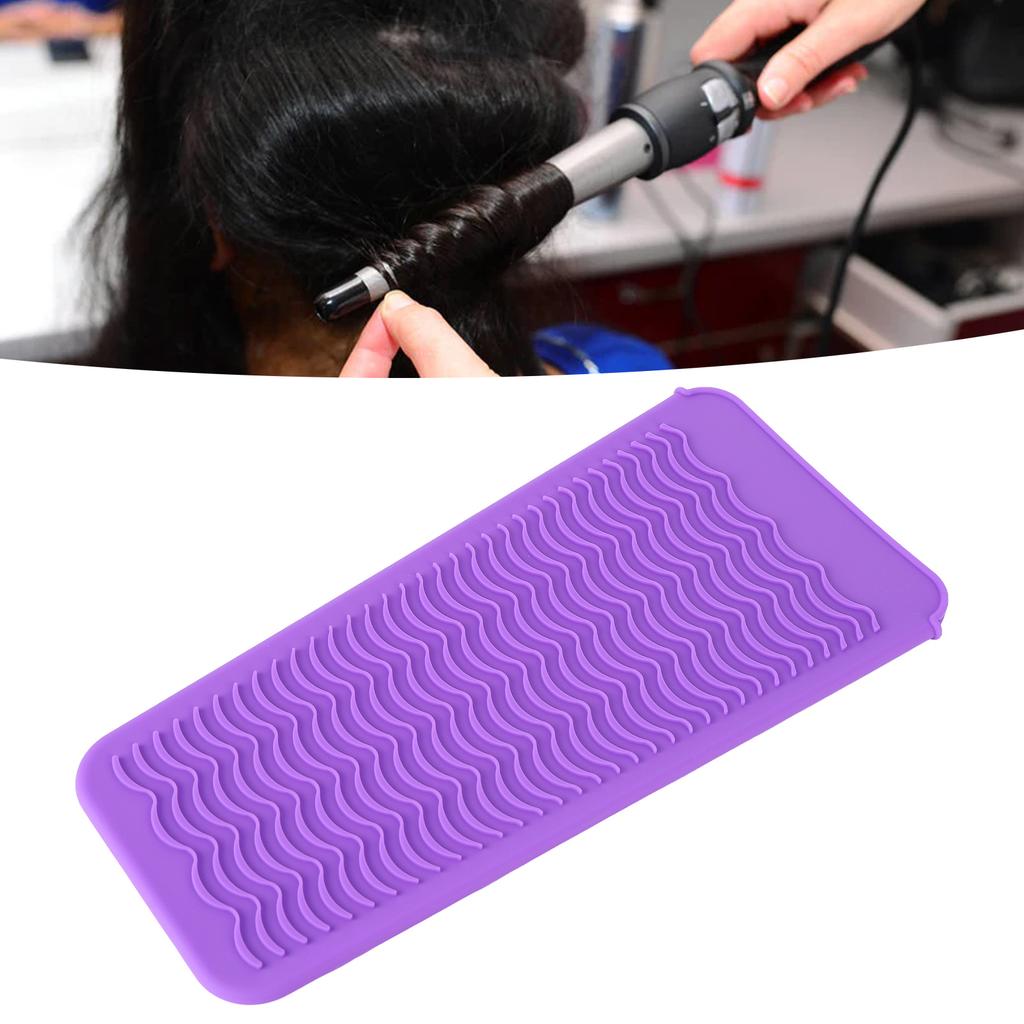 Heat Resistant Silicone Pouch Hair Styling Shaving Tool Anti Slip   Storage Bag Curling Iron Holder