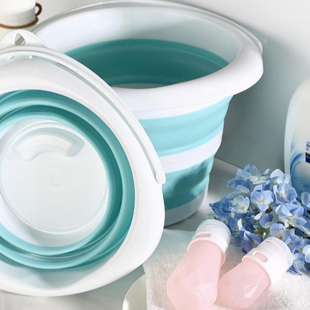 Portable Folding Water Bucket Thickened Collapsible Wash Basin Water Splashing Festival