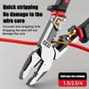 Multi Functional Wire Stripper Cutter Crimper Pliers for Cable Stripping Cutting Crimping Twisting