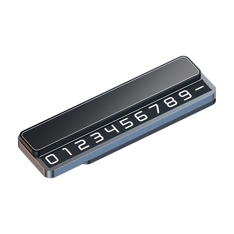 Temporary Parking Number Plate, Moving Car Number Card, High-End And Sophisticated Car Accessory, Hidden Metal Design