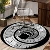 Police Box Time Travel Round Carpet Chair Cushion Round Entryway Rug, Soft Round Rugs for Living Room, Bedroom, Circle Carpet Decor Gifts