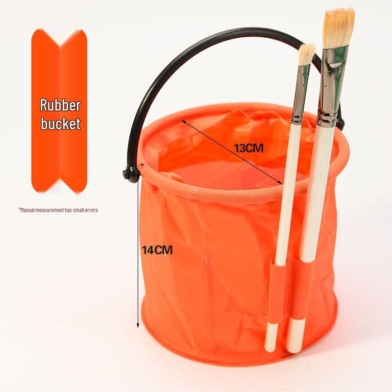 Multifunctional Hand-Carry Wash Bucket with Brush, Watercolor, Oil Painting, Gouache Palette, and Drawing Supplies
