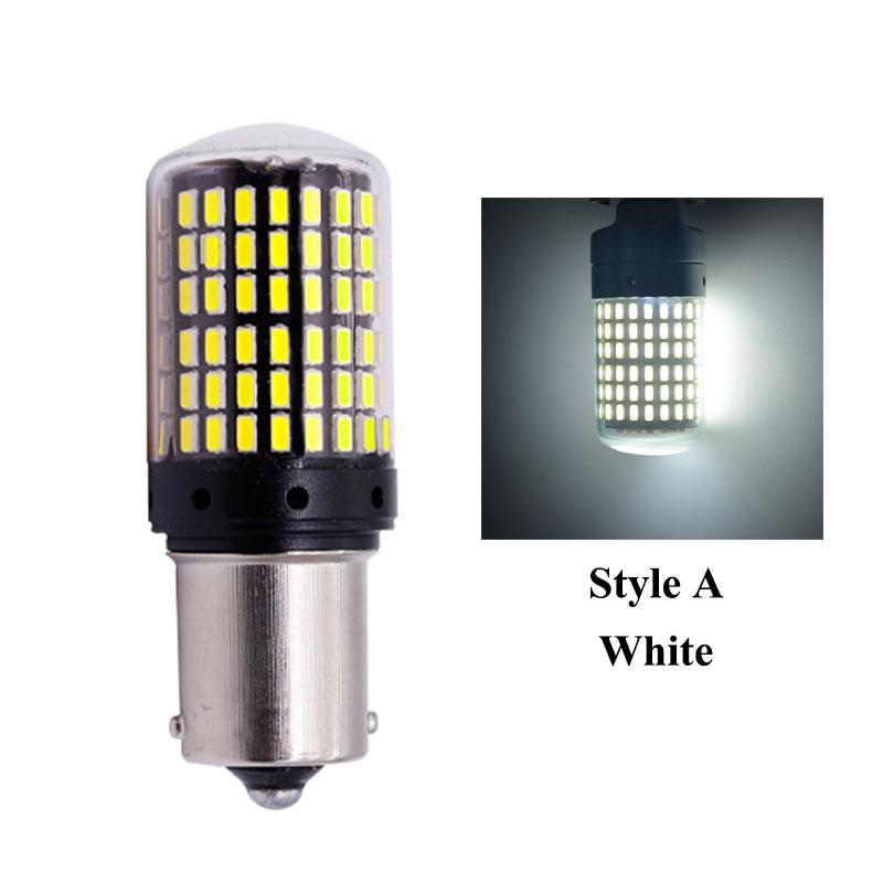 RXZ 1pc CanBus p21w py21w T20 LED W21W W21/5W 7440 T443 led S25 1156 BA15S BAU15S Bulbs 3014 144smd car Turn Signal Lights