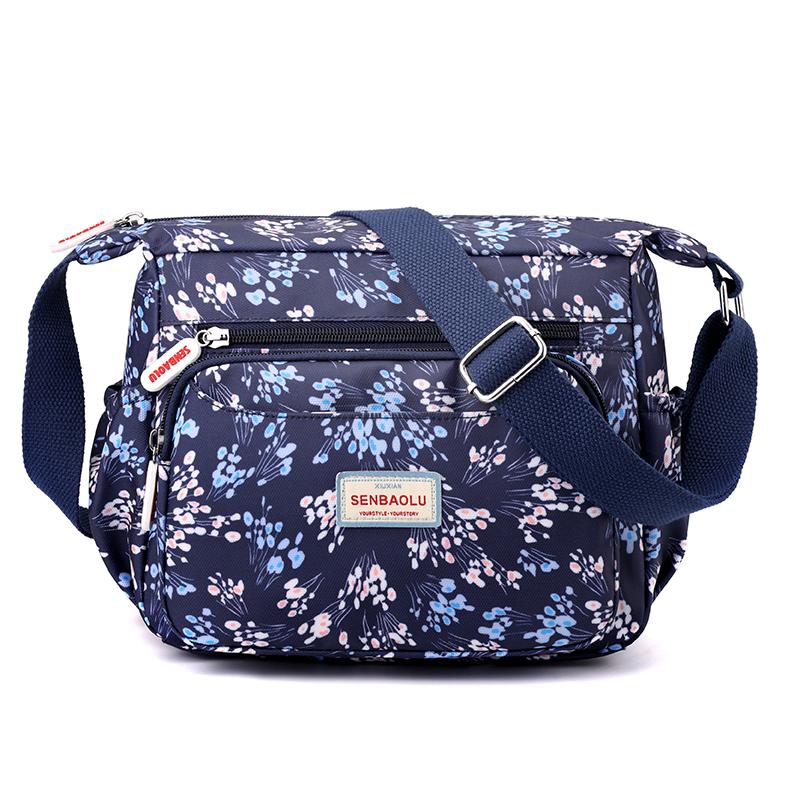 Women's Nylon Bag Printed Bag Small Bag Shoulder Crossbody Bag Middle-Aged Mother's Bag