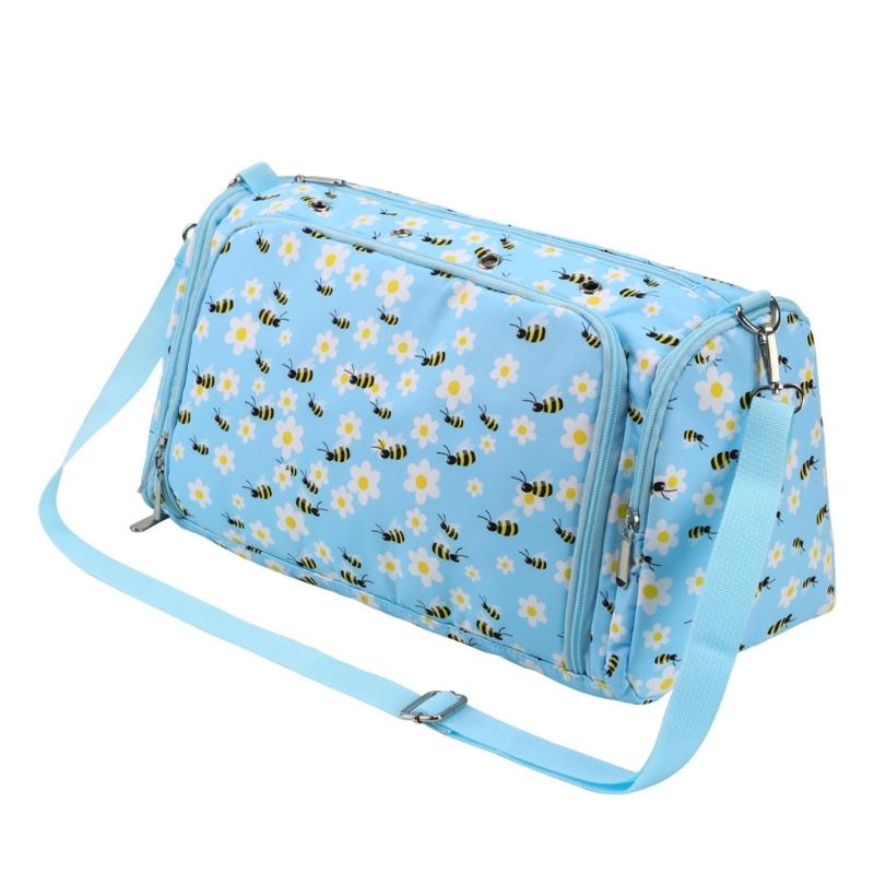 

Yarn Storage Bag with Compartments for Crochet Hooks, Knitting Needle 1