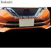 Car Cover ABS Chrome Bumper Engine Head Trim Front Grid Grill Grille Frame Edge 2PCs For Nissan NOTE 2017 2018