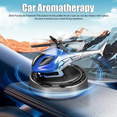Auto-Lufterfrischer Auto-Aromatherapie-Diffusor Tragbar Solarbetrieben Rotierendes Hubschrauber-Design Diffusor