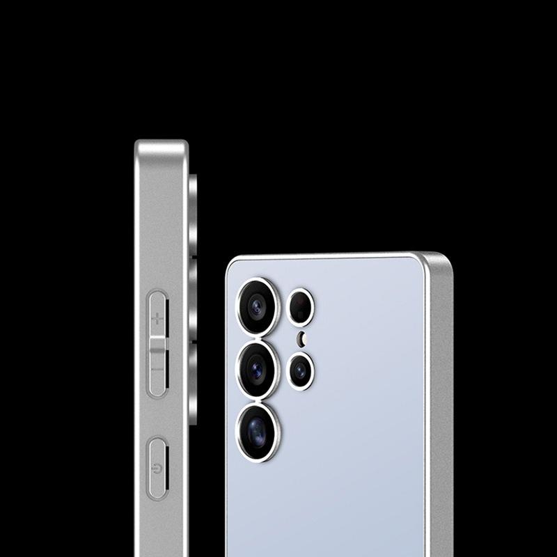 Suitable for Samsung S25 Ultra Mobile Phone Case AG Skin Feeling Galaxy S25U Protective Case Simulation Bare Metal Feel Ins