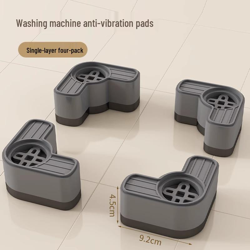 Anti-Vibration Silent Washing Machine & Refrigerator Riser Stand with Anti-Slip Pads