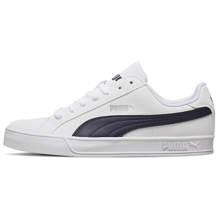 PUMA Smash Vulc White/Blue Men s 359622-10 EU 42.5