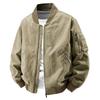 Mens Washed Workwear Jacket 2026 Casual Baseball Collar Lightweight Outerwear Outdoor Leisure