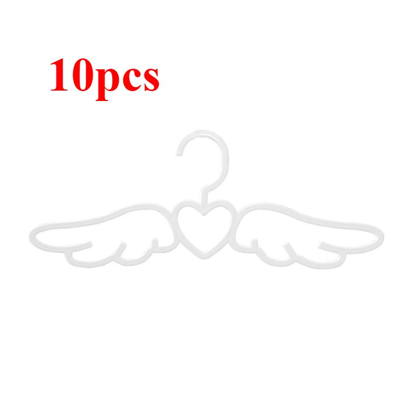 10/20 Pieces Angel Wings Hanger, Cute Heart Hanger, Children's Room Wardrobe Storage, Home Girl Wardrobe Organizer
